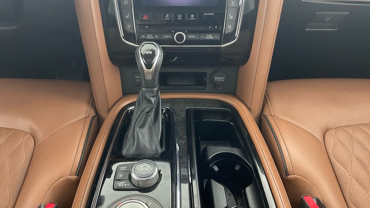 إنفينيتي QX80 LUXURY PROACTIVE 5.6 8STR 4WD AUTO LUXE PROACTVE TOW | شامل الضمان | 0 ﺪﻔﻋﺓ ﺃﻮﻟﻯ