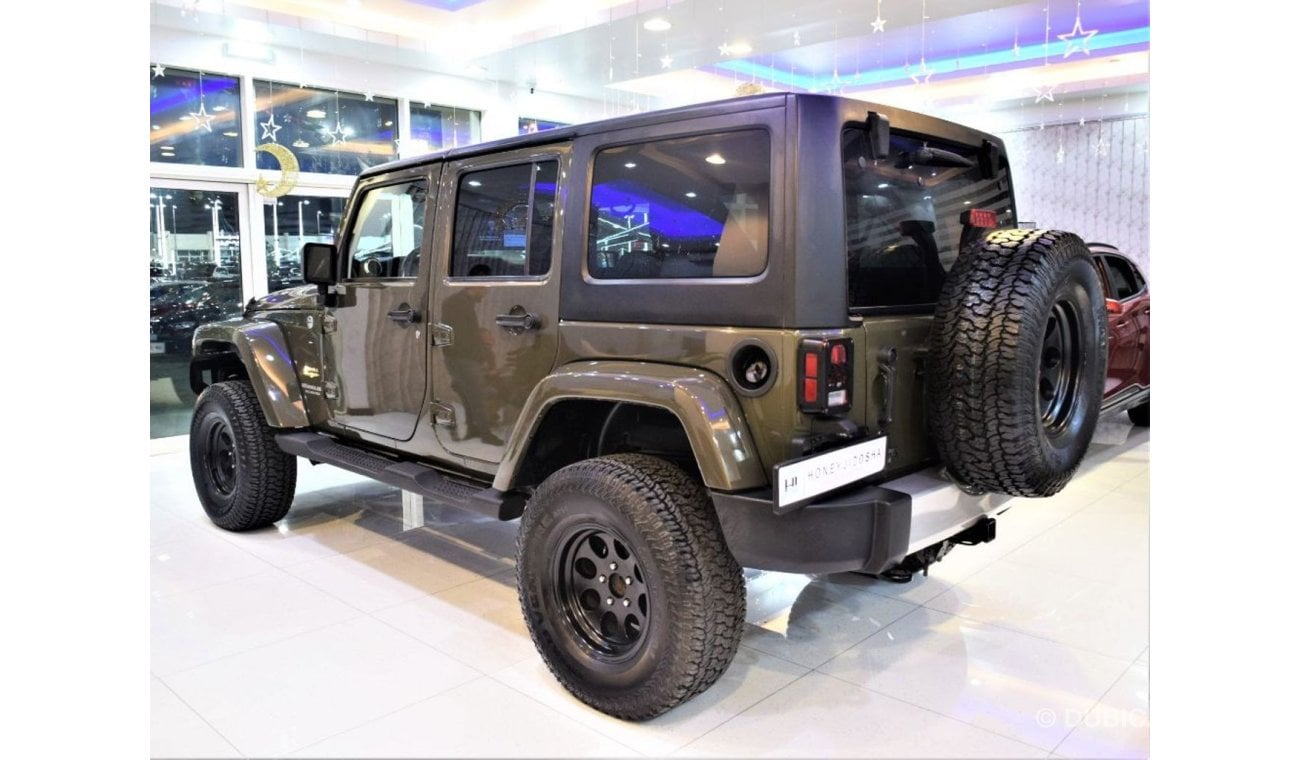 Jeep Wrangler AMAZING Jeep Wrangler Unlimited SAHARA 2015 Model!! in Dark Green Color! American Specs