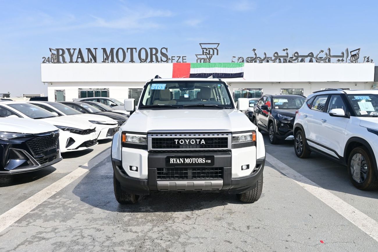 تويوتا برادو Toyota Land Cruiser Prado 2.4L Turbo, 4WD, Color White Model 2025