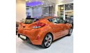 هيونداي فيلوستر ORIGINAL PAINT ( صبغ وكاله ) Hyundai Veloster 2013 Model!! in Orange Color! GCC Specs