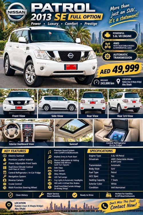 Nissan Patrol SE PLATINUM CITY
