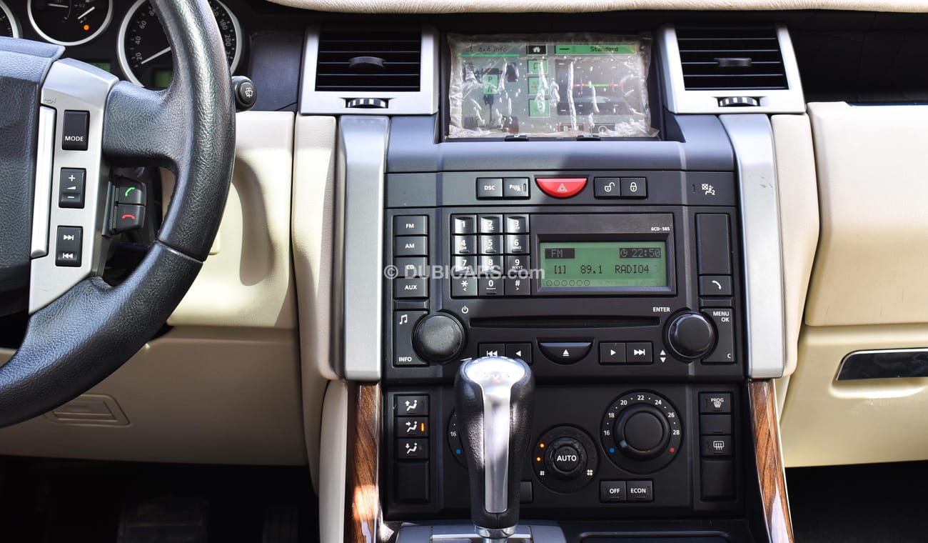 لاند روفر رينج روفر سبورت خليجى موديل 2009 فتحة جلد رنجات حساسات مثبت سرعة تحكم بحالة ممتازة