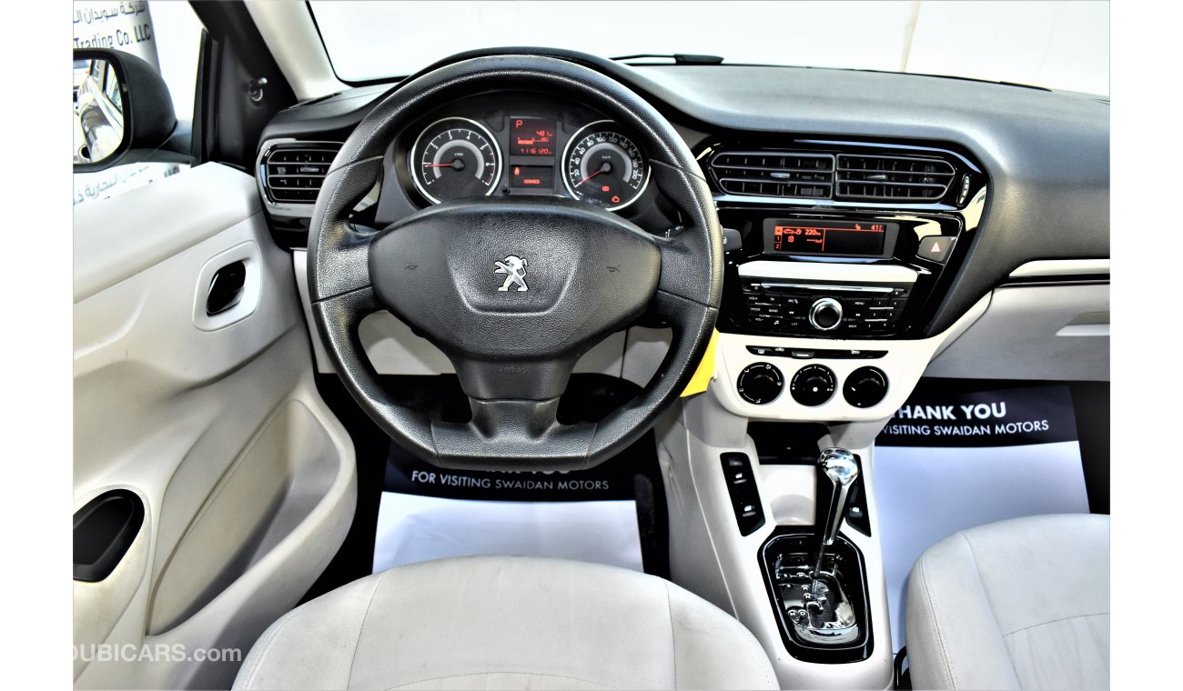 Peugeot 301 1.6L ALLURE 2016 MODEL GCC SPECS