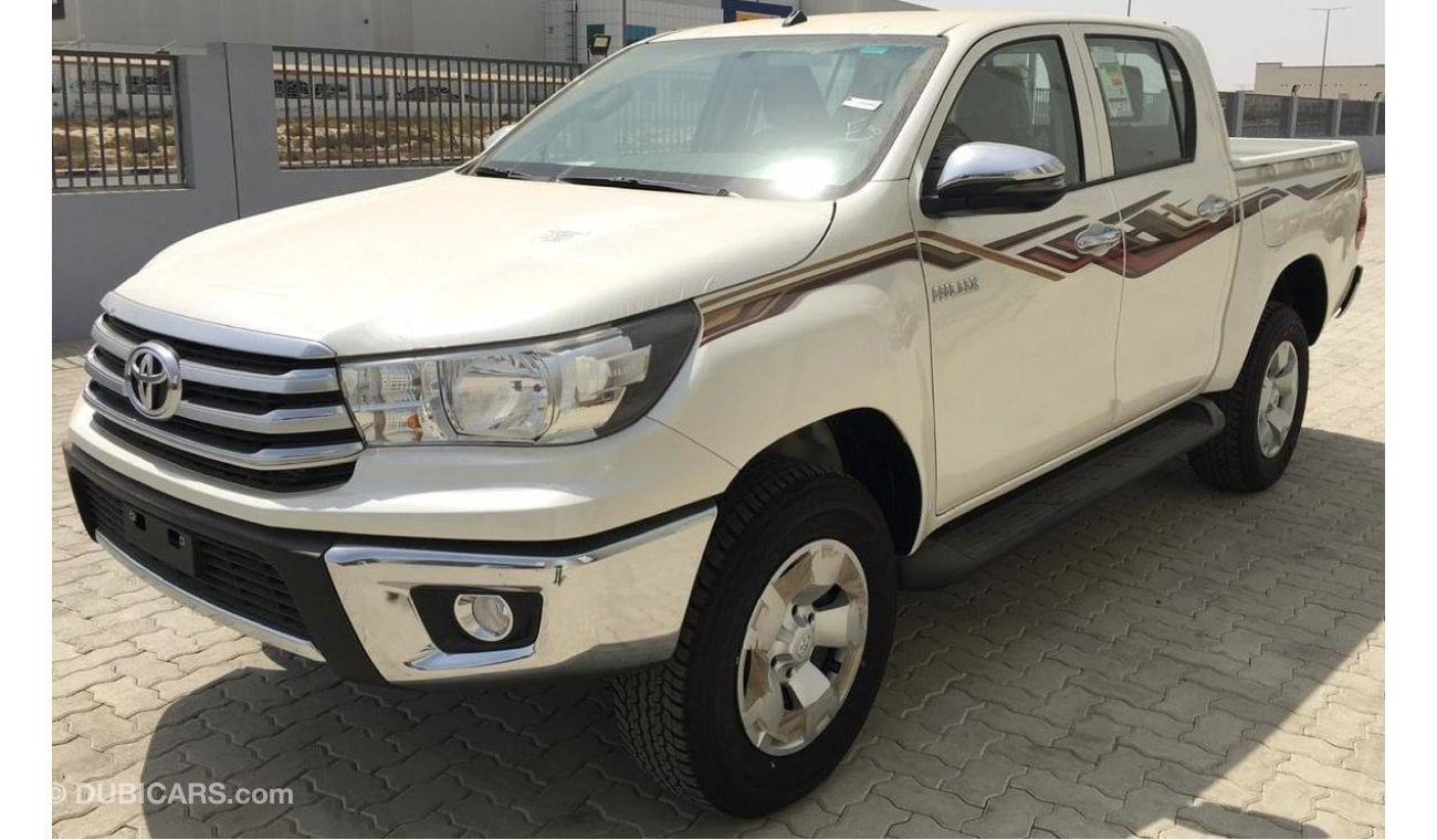 Toyota Hilux 2020YM 2.4 DC 4WD 6MT STD WIDE- أبيض داخل اسود متوفر