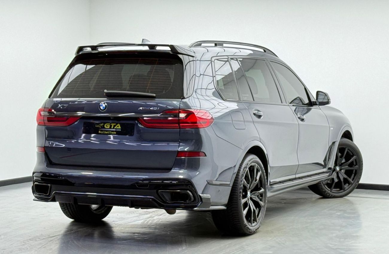 بي أم دبليو X7 40i 3.0L 2022 BMW X7 xDrive40i M-Sport, 2026 BMW Warranty, Full BMW Service History, 7 Seater, GCC