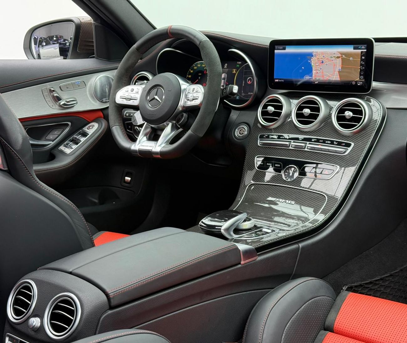 Mercedes-Benz C 63 S 2019 Mercedes Benz C63 S AMG, Warranty, Full Service History, Carbon Fiber Package, Full Option, GCC