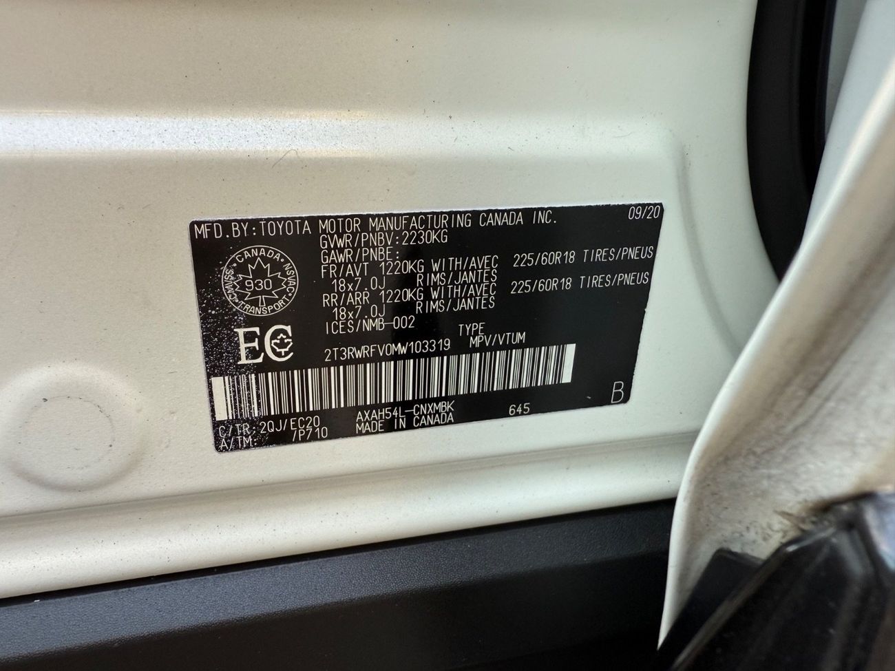 Toyota RAV4 2021 XSE HYBRID FULLY LOADED MOONROOF 2.5 CANADA SPEC