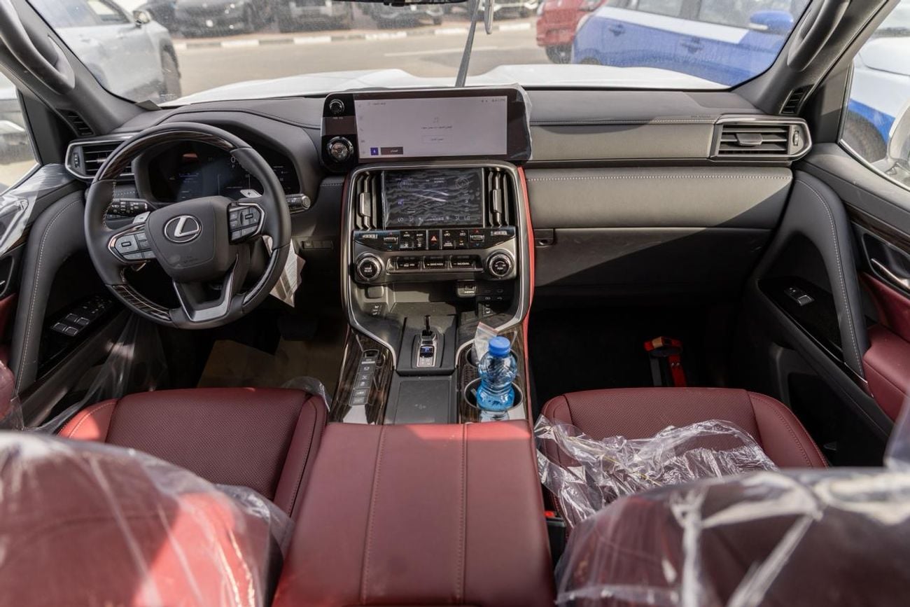 Lexus LX 700h 2025 LEXUS LX700h 3.5L TURBOSPORT HYBRID WHITE / MAROON