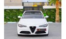 Alfa Romeo Giulia Super  | 2,152 P.M  | 0% Downpayment | Spectacular Condition!