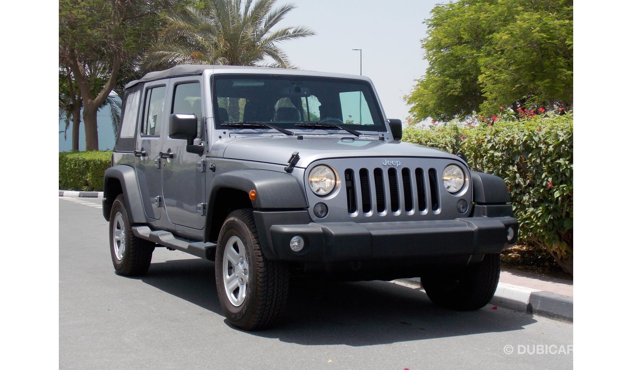 Jeep Wrangler Brand New 2016 UNLIMITED SPORT 3.6L V6 GCC With 3 Yrs/60000 km Dealer * RAMADAN OFFER *