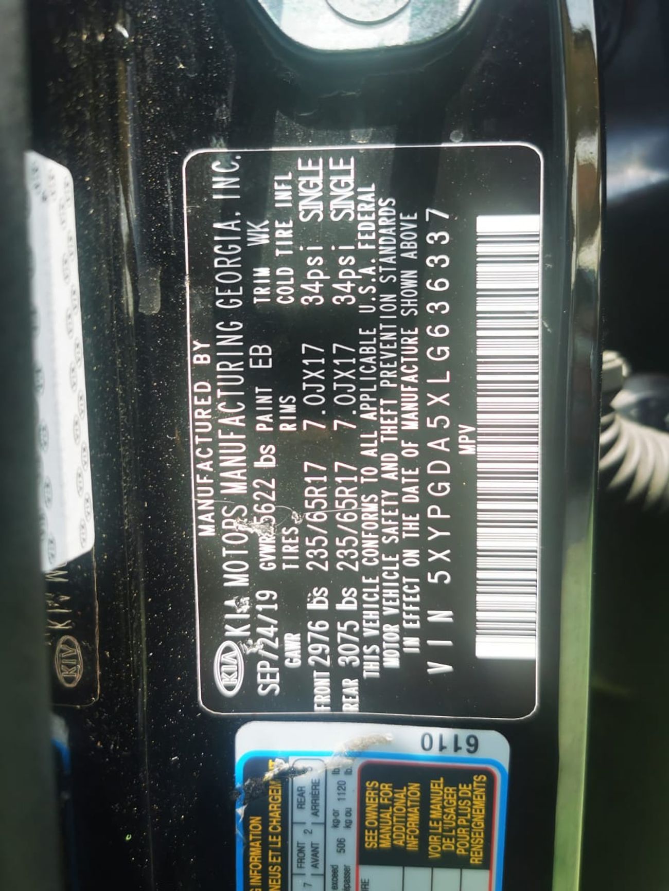 Kia Sorento Mid Option 3.3L