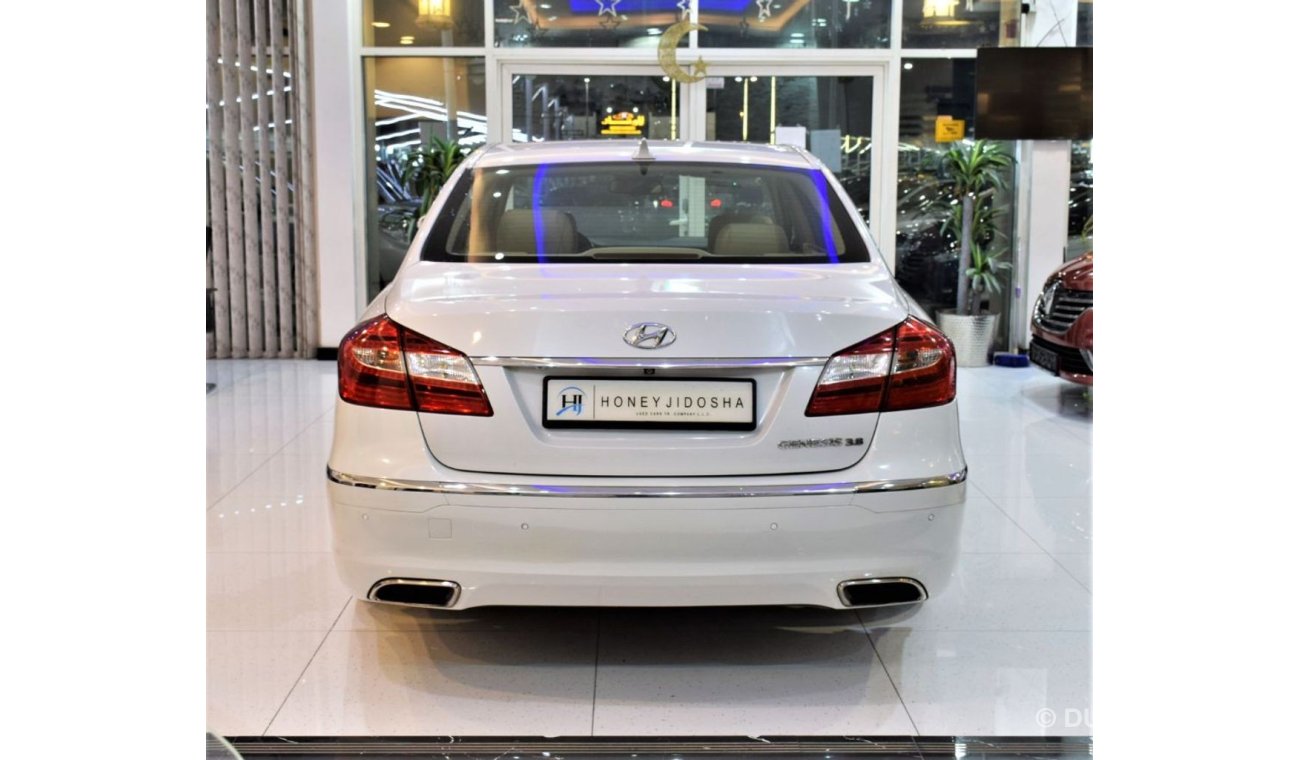 Hyundai Genesis AMAZING Hyundai Genesis 3.8 2014 Model!! in White Color! GCC Specs