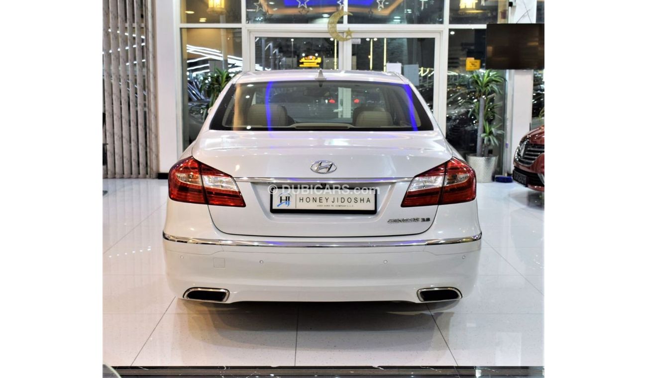 Hyundai Genesis AMAZING Hyundai Genesis 3.8 2014 Model!! in White Color! GCC Specs
