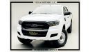 Ford Ranger DIESEL 3.2L+ 4WD + HIGH + BLUETOOTH   / 2017 / GCC / UNLIMITED MILEAGE WARRANTY + FSH / 985 DHS