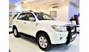 Toyota Fortuner AMAZING Toyota Fortuner SR5 2009 Model!! in White Color! GCC Specs