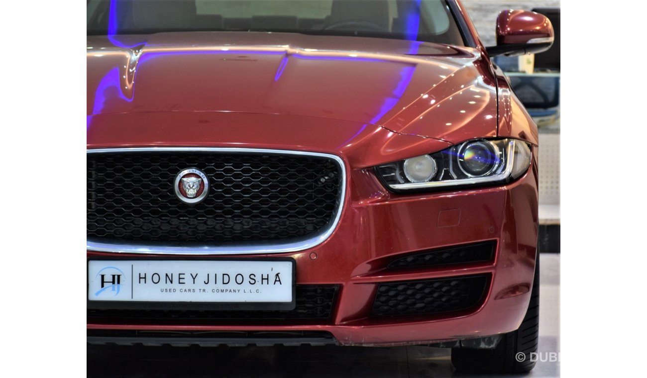 Jaguar XE ORIGINAL PAINT ( صبغ وكاله ) Jaguar XE 20t 2016 Model!! in Red Color! GCC Specs
