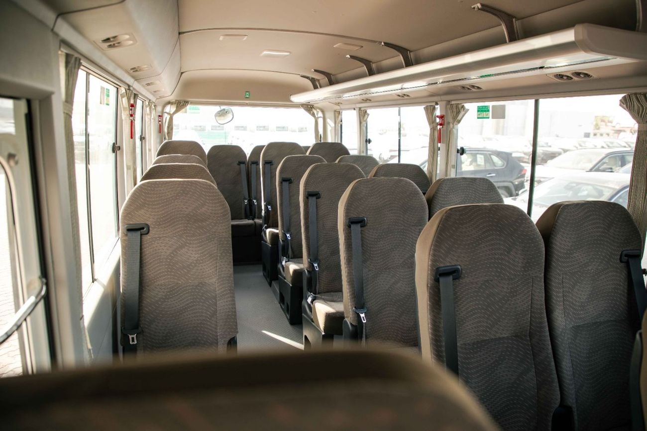 Toyota Coaster 2.7L (23-Seater) - White Inside Grey | Export Only