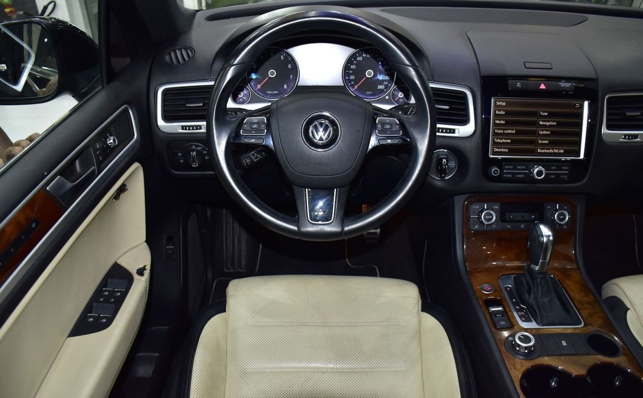 Volkswagen Touareg EXCELLENT DEAL for our Volkswagen Touareg ( 2015 Model ) in Black Color GCC Specs