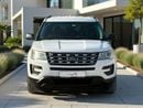 Ford Explorer FWD 3.5L V6 A/T | 2016 | GCC SPECS | WHITE EXTERIOR | AED 740 per month