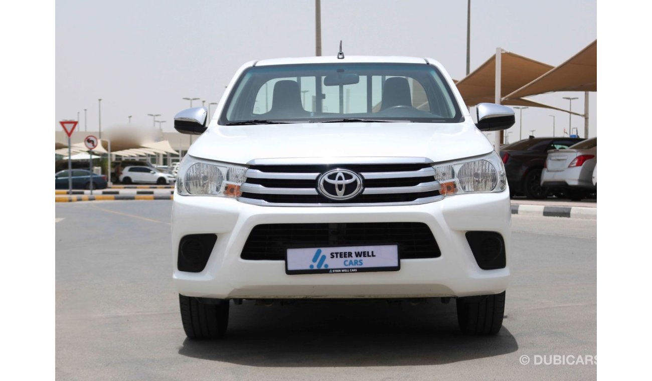 Toyota Hilux 2017 - SINGLE CABIN 4X2- GL - EXCELLENT CONDITION WITH GCC SPECS - VAT EXCLUDED