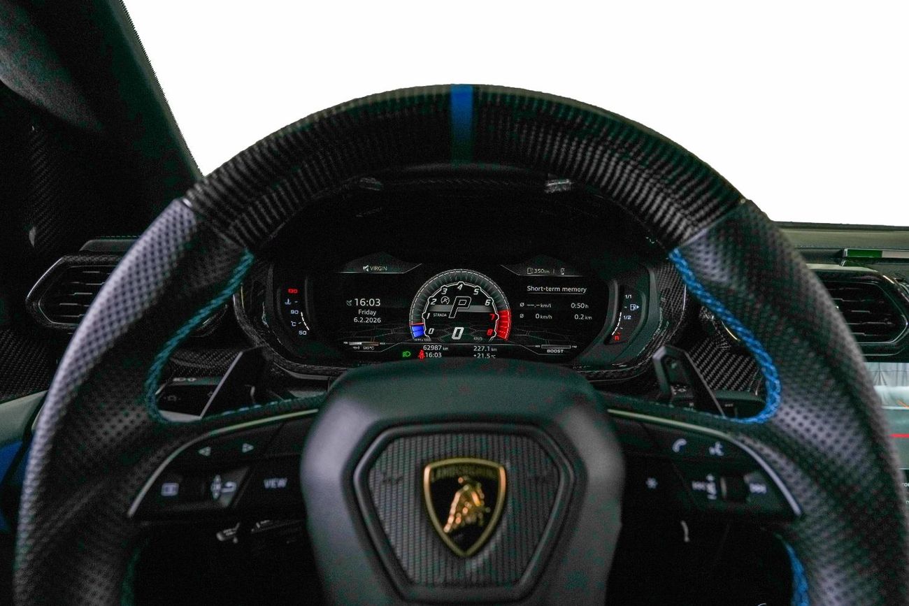 Lamborghini Urus STD 4.0T V8 Blue Eleos-Lamborghini Warranty-Full Carbon Fiber Interior-Bi-Colour Leather