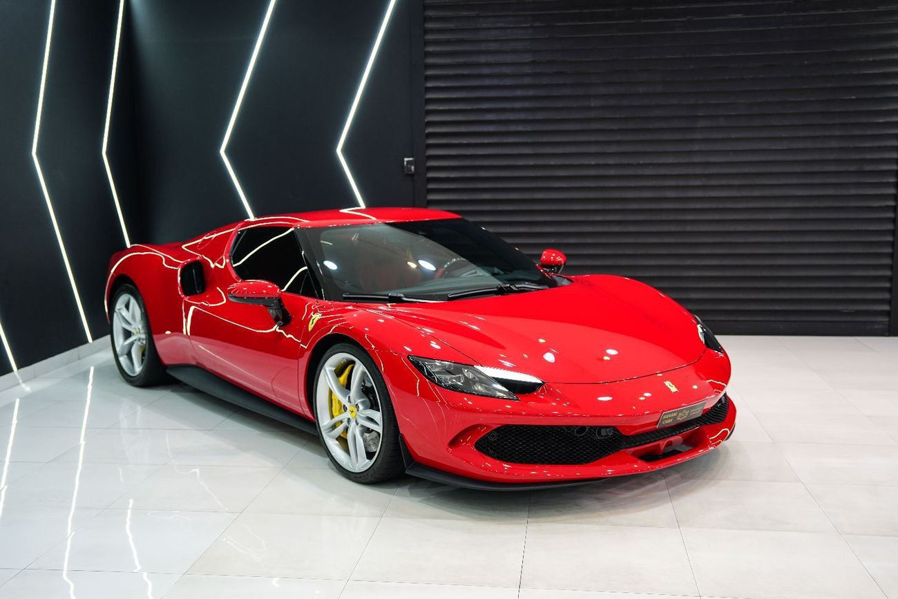 فيراري 296 GTB 3.0T V6 PHEV JBL Audio, Carbon Fiber Steering Wheel, Passenger Display, Dealer Warranty + Service!!
