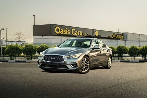 Infiniti Q50 3.0T Sport Black Edition Full Option 3.0L Twin Turbo V6 GCC 2021 Low Mileage in Perfect Condition