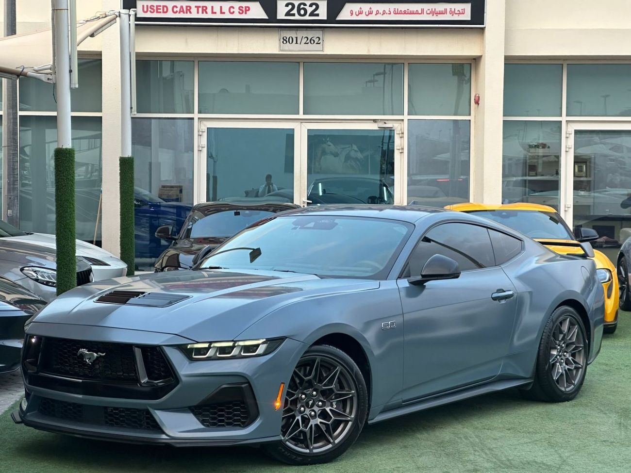 فورد موستانج فورد موستانج GT 5.0  خليجي صبغ وكاله تشييكات وكاله تحت الضمان بحاله ممتازه