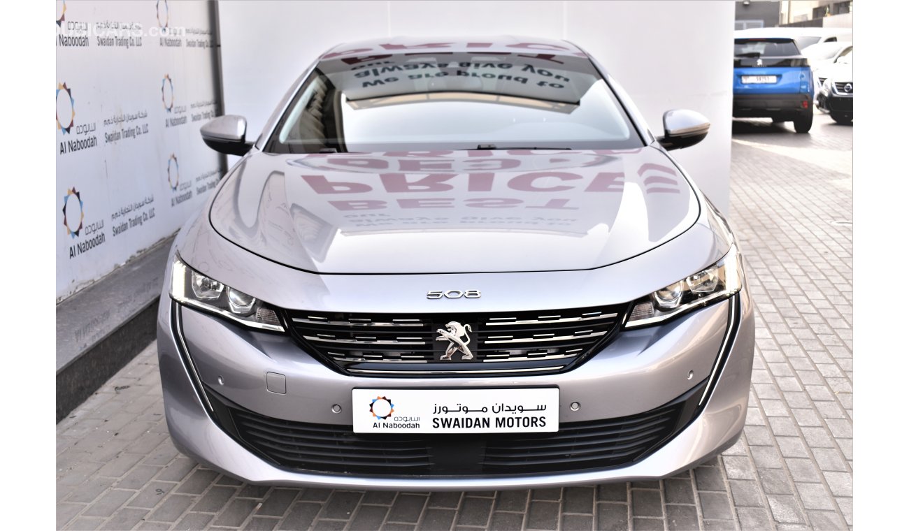 Peugeot 508 1.6L R8 ACTIVE 2020 GCC  AGENCY WARRANTY UP TO 2025 OR 100000KM