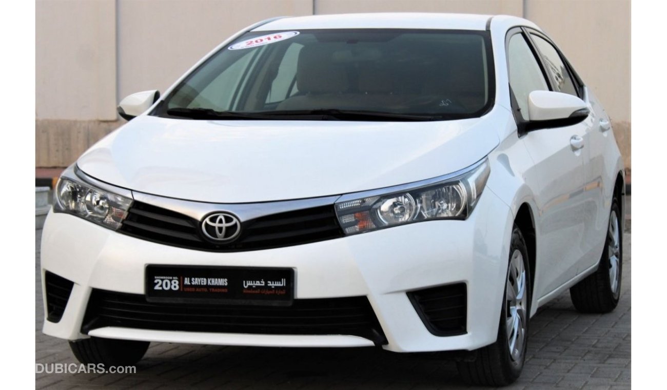 Toyota Corolla XLI XLI Toyota Corolla 2016 GCC, in excellent condition, without accidents, very clean from inside a