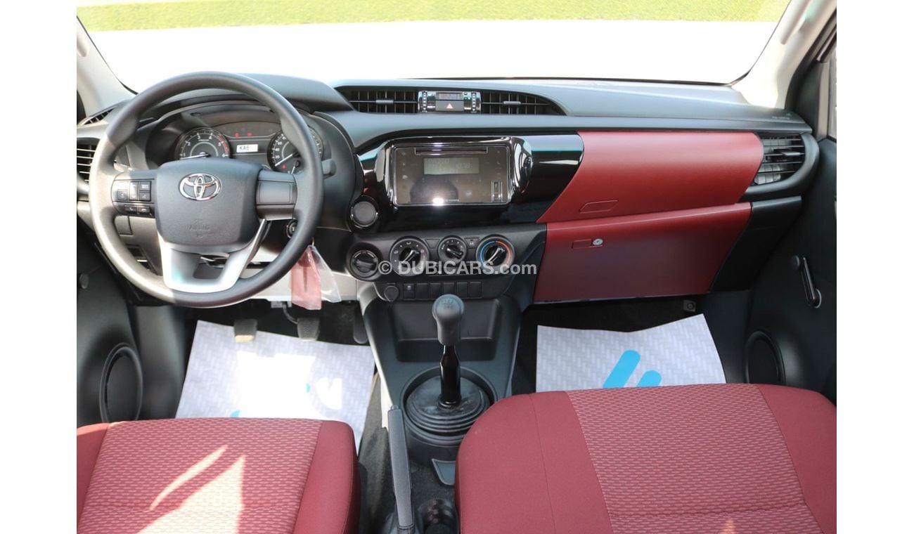 Toyota Hilux 2022 | HILUX M/T 4X4 2.4L FABRIC SEATS RED INTERIOR BASIC WITH GCC SPECS - EXPORT ONLY