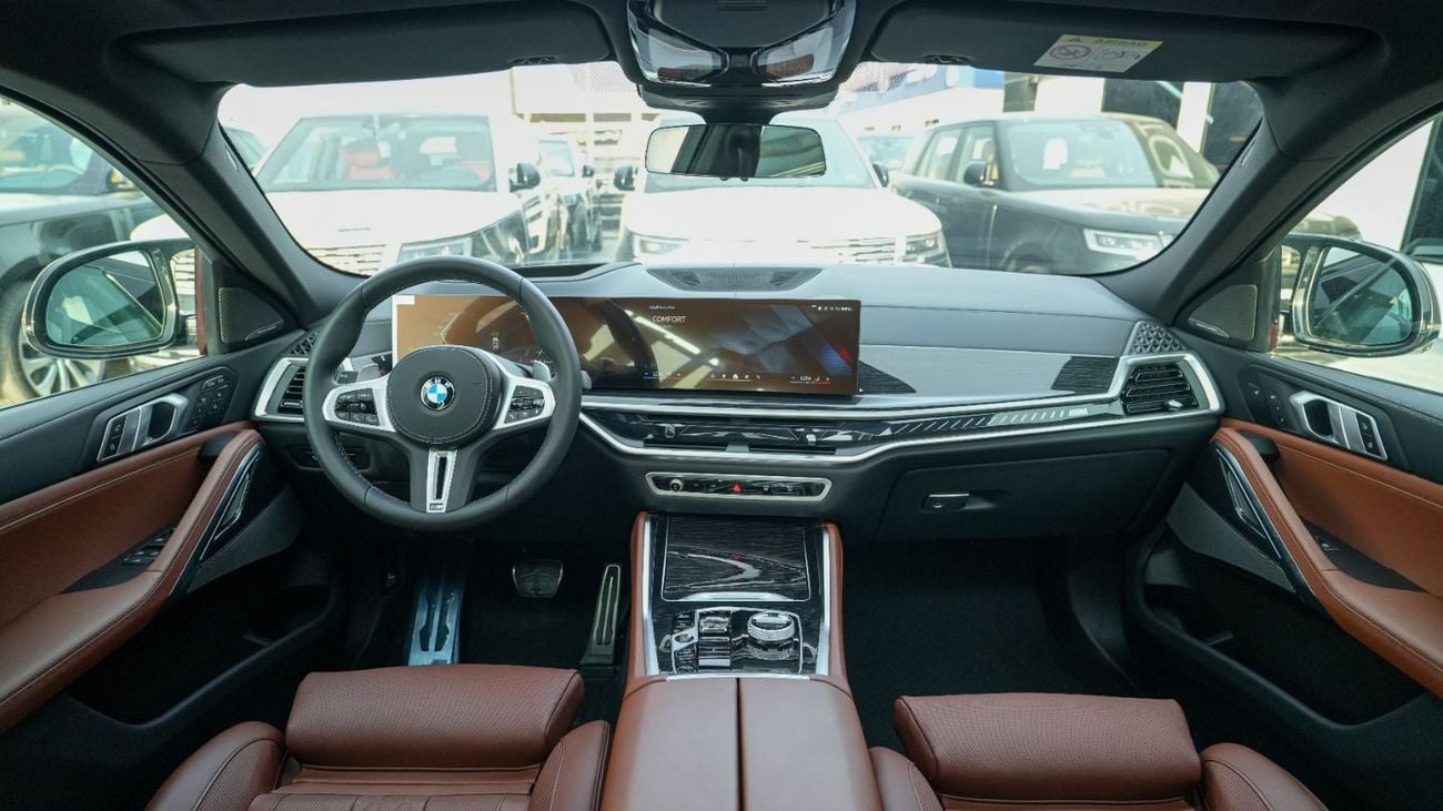 بي أم دبليو X6 M60i xDrive لون أبيض معدني - تان، إصدار 2026 للتصدير فقط