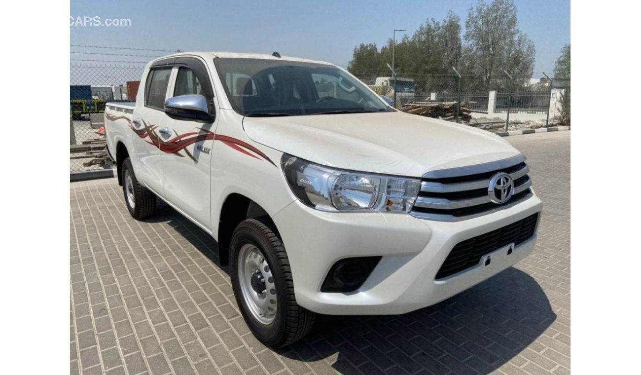 Toyota Hilux DC DIESEL 2.4L 4x4 6MT Plast Bump, AC, 6STR, AIR COMP, 2SPK, 2ABG, AVAILABLE IN COLORS