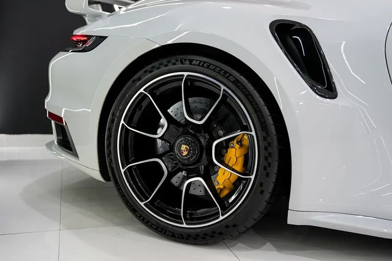 Porsche 911 Turbo S 3.8L (640 HP) Convertible Cabriolet, Exclusive Manufaktur Interior, Ceramic Brakes, Dealer W