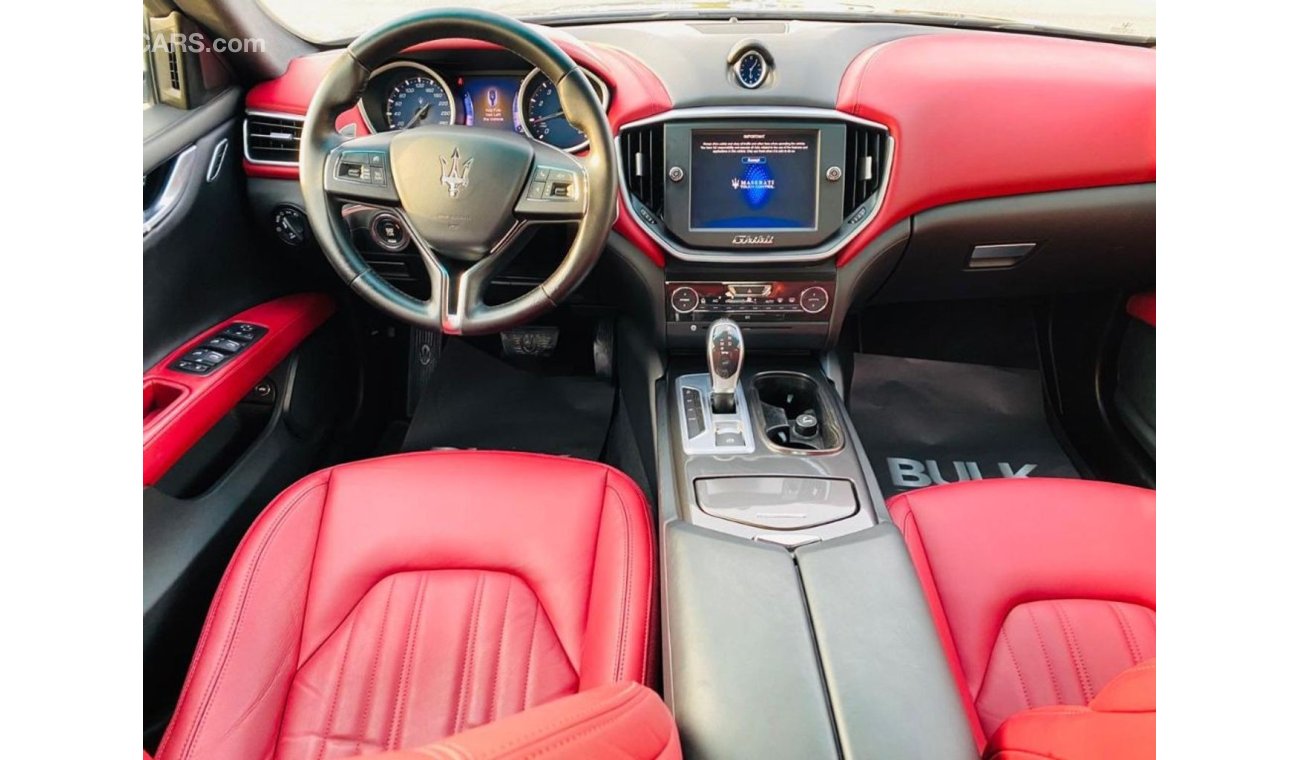 Maserati Ghibli Maserati Ghibli From Al Tayer - Red interior - 2016 Model - Aed 1698 Monthly Payment - 0% DP