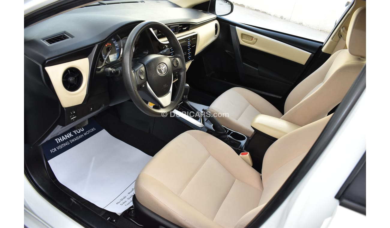 Toyota Corolla 1.6L SE 2017 GCC SPECS WITH DEALER WARRANTY
