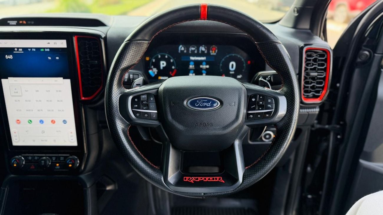 Ford Ranger Raptor 2024| 3.0L PETROL | AT | RHD | HEAVY SPORTS BAR | ROOF MOUNTED LED LIGHTS | ELECTRIC SEATS | BOOT SH