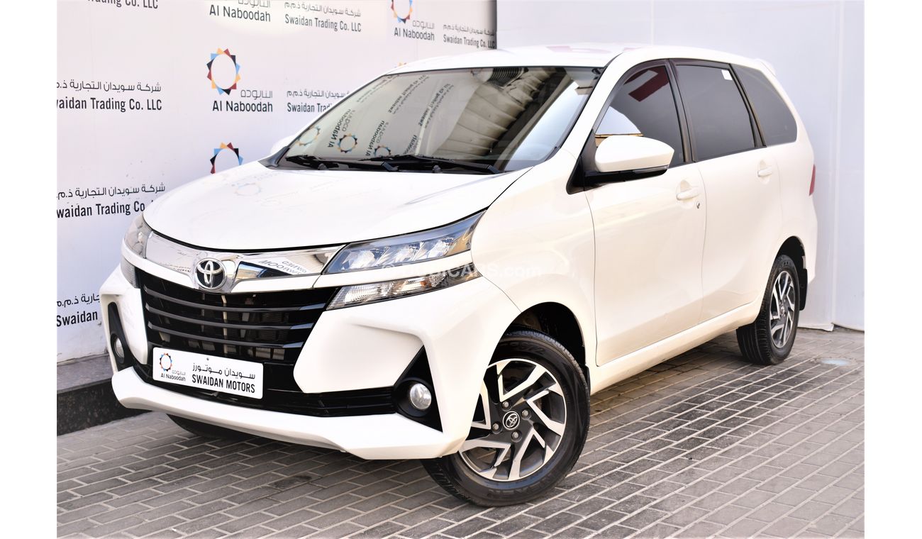 Toyota Avanza 1.5L GLS 5STR VAN 2020 GCC DEALER WARRANTY