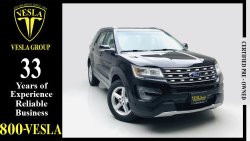 Ford Explorer XLT + LEATHER SEAT + CAMERA + SCREEN + 4WD / GCC / 2017 / DEALER WARRANTY UP 100,000 KMS / 1234 P.M.