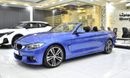 بي أم دبليو 440i EXCELLENT DEAL for our BMW 440i M-Kit Convertible ( 2017 Model ) in Blue Color GCC Specs