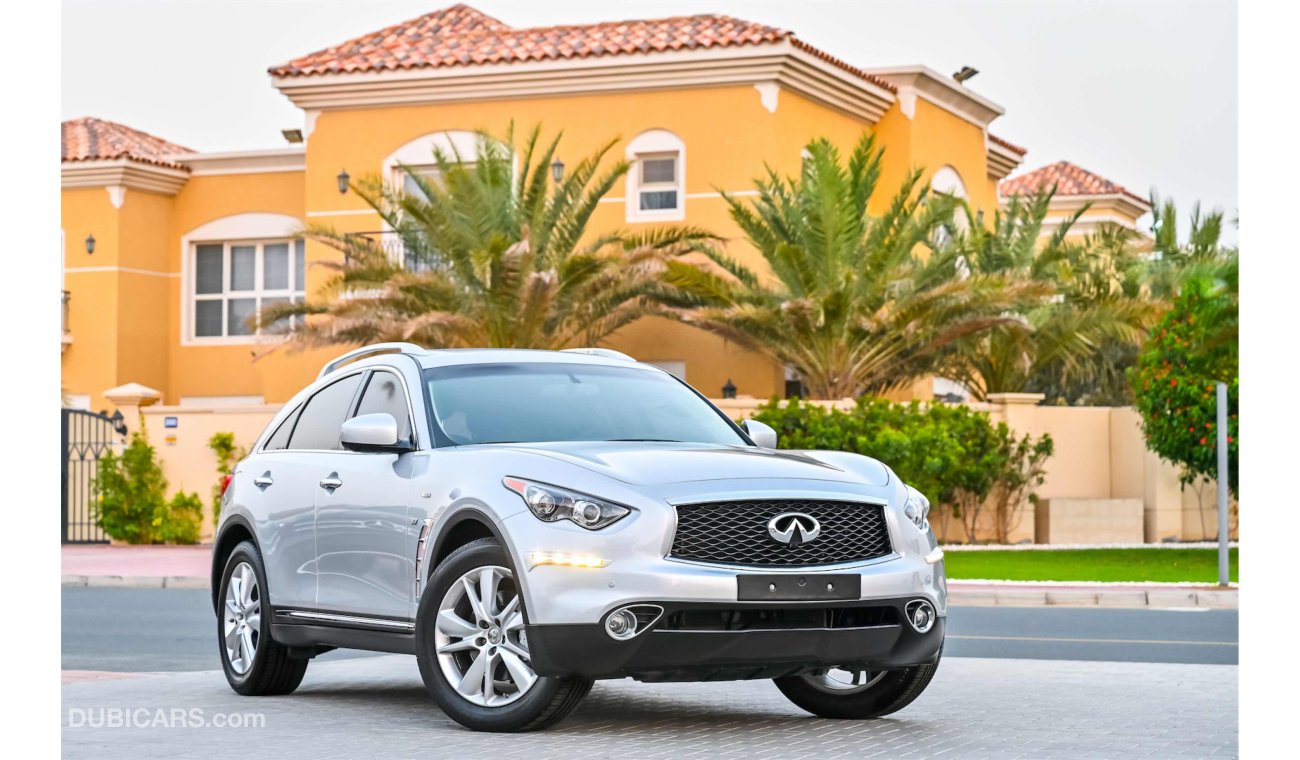 إنفينيتي QX70 | AED 2,135 Per Month! | 0% DP | Agency Warranty |  Low Mileage!