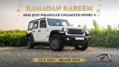 جيب رانجلر Unlimited Sport S I4 2.0T 2025 GCC 0Km With 3 Years Or 100,000Km Warranty
