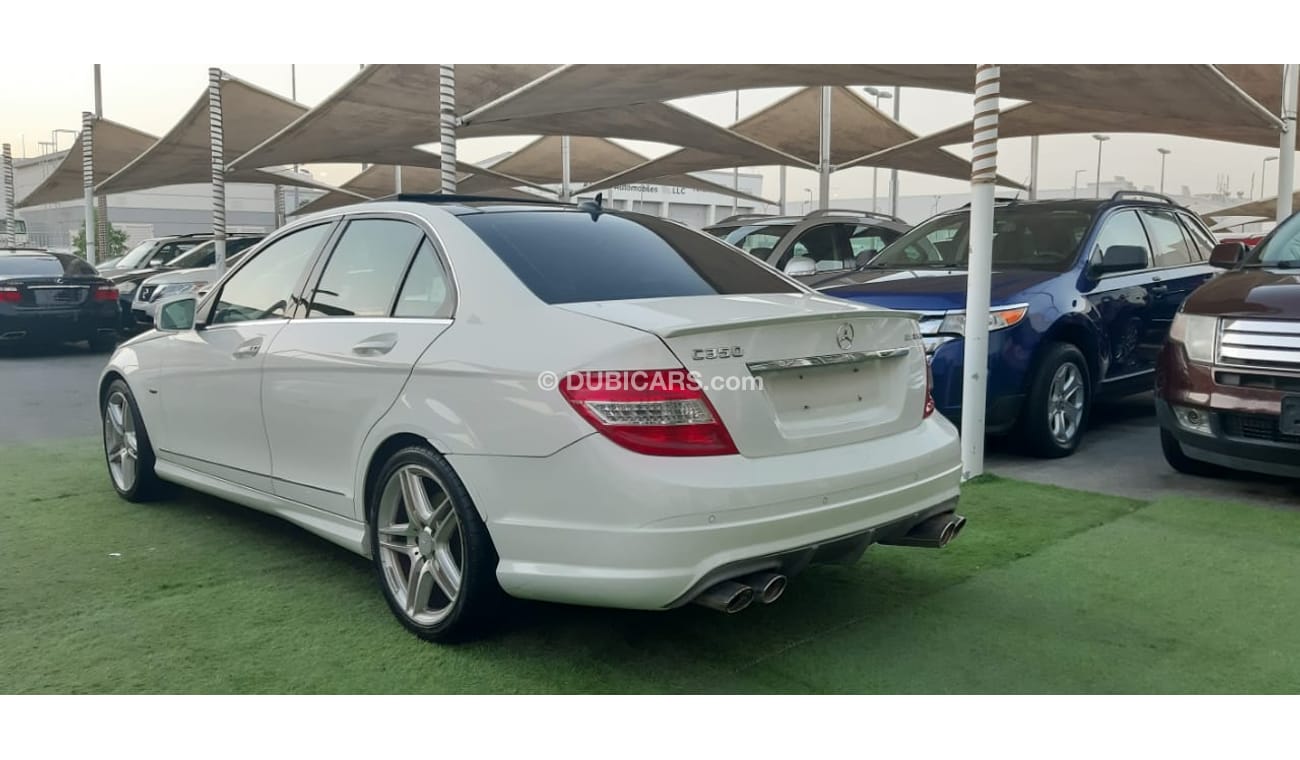 Mercedes Benz C350 Gulf panorama, full option, sensors, back wing, electric chair, white color wheels inside saffron, i