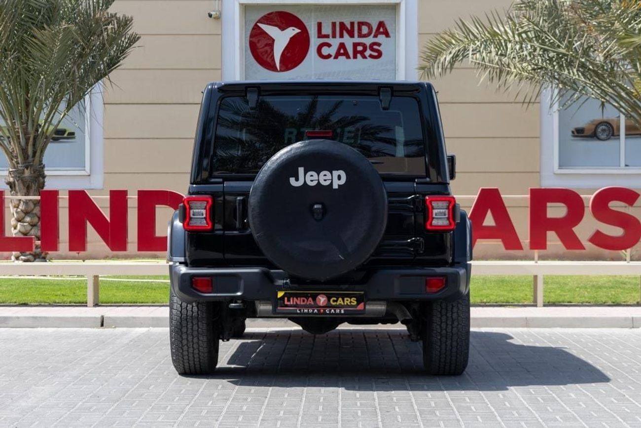 Jeep Wrangler Unlimited Sahara 3.6L Jeep Wrangler Unlimited Sahara 2023 GCC under Agency Warranty with Flexible Do