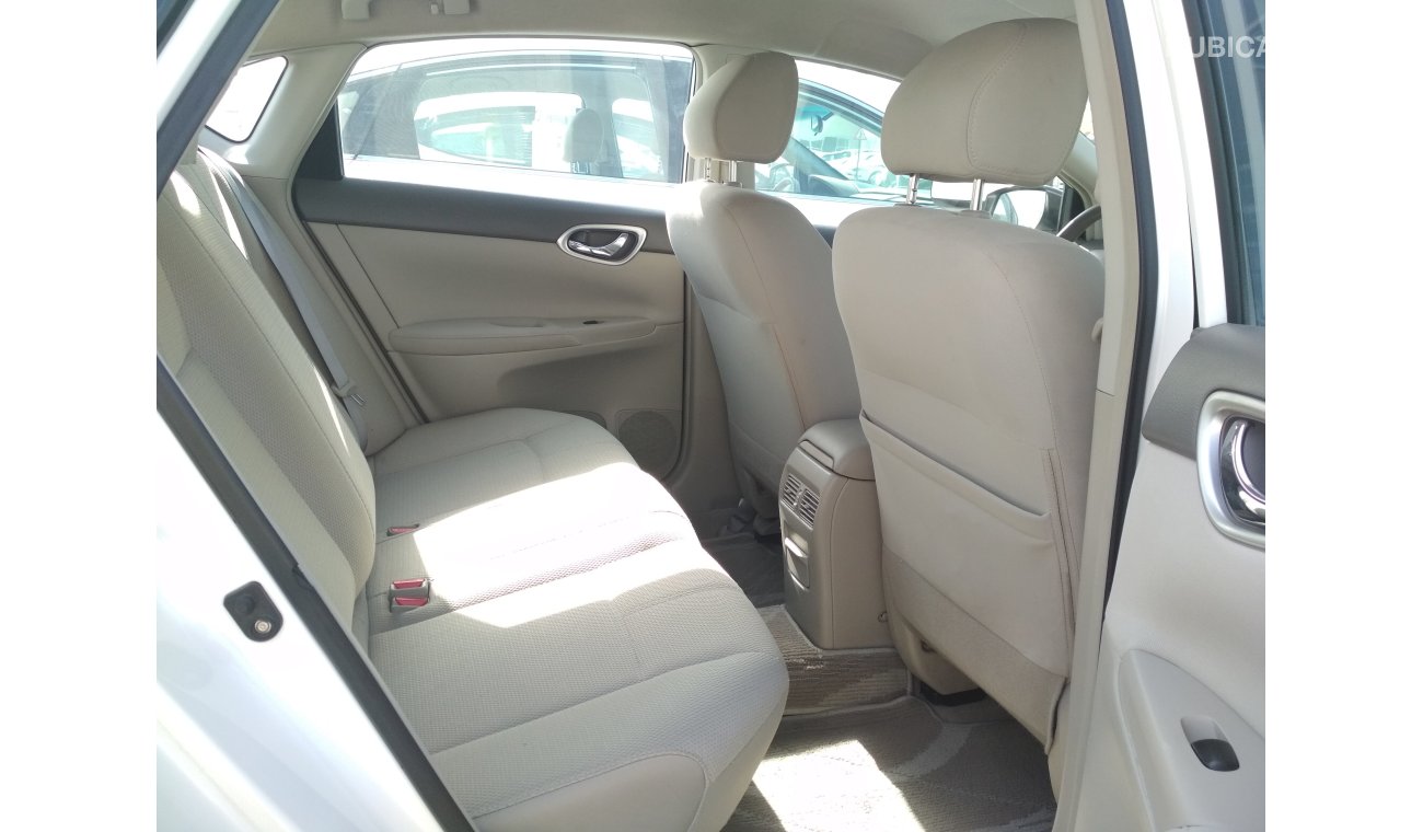 Nissan Sentra 2015 WHITE GCC NO PAIN NO ACCIDENT PERFECT