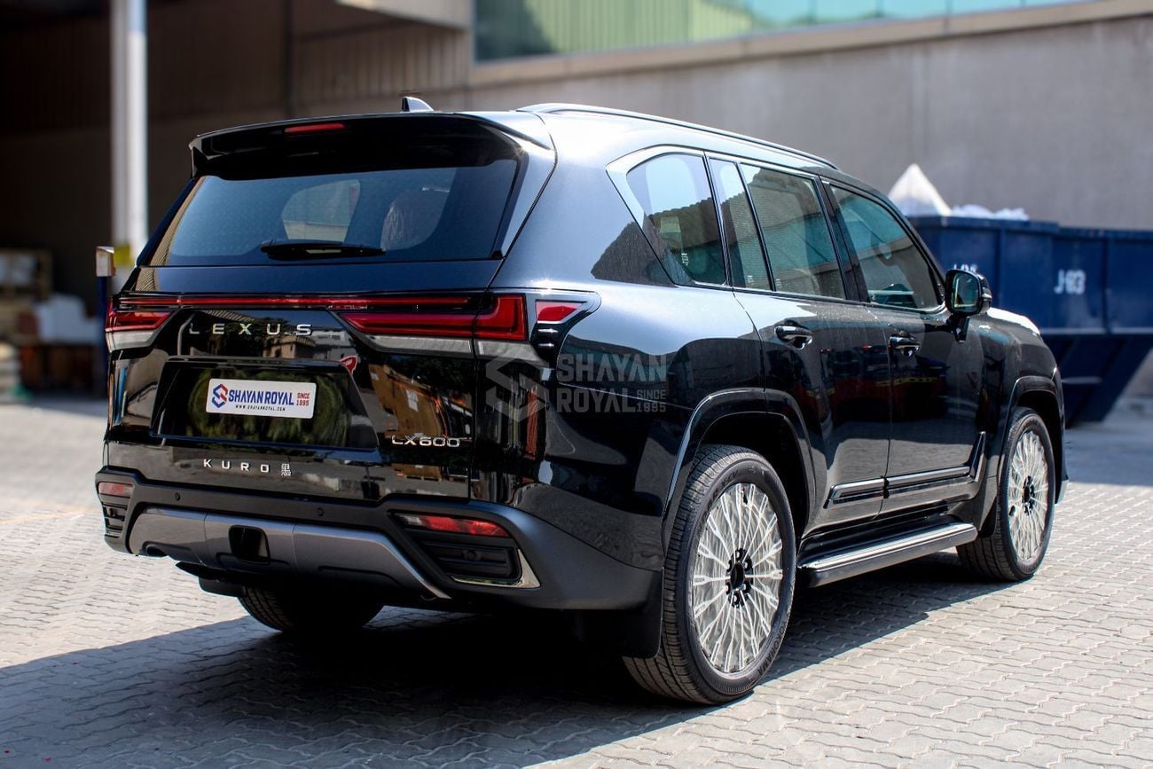 لكزس LX 600 VIP LHD 3.5L PETROL V6 TT VIP KURO 4S BLACK EDITION 25-ML AT 2026MY