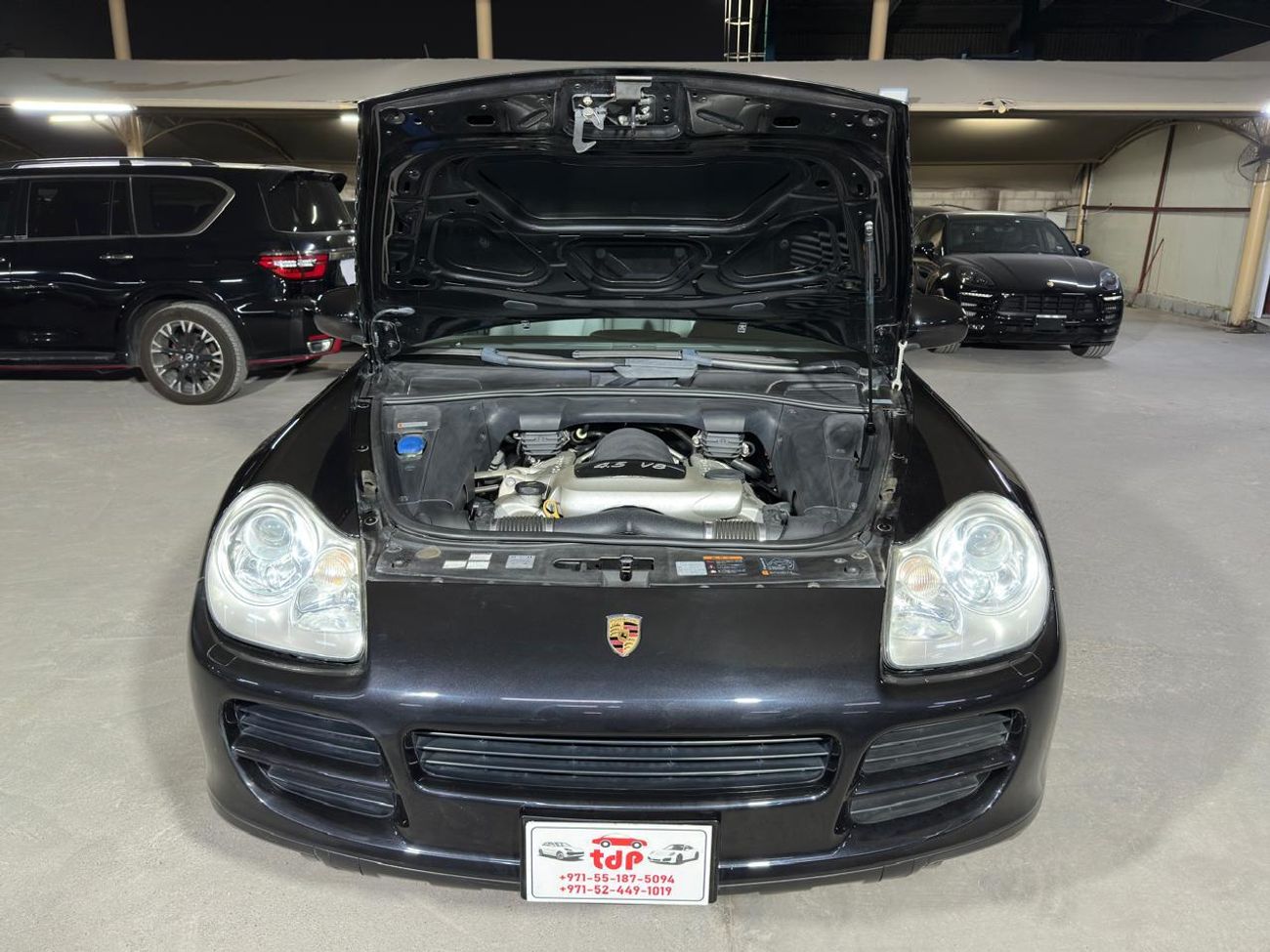 بورش كايان PORSCHE CAYENNE S 2006 | GREY LEATHER INTERIOR | JETT BLACK EXTERIOR | REAR CAMERA