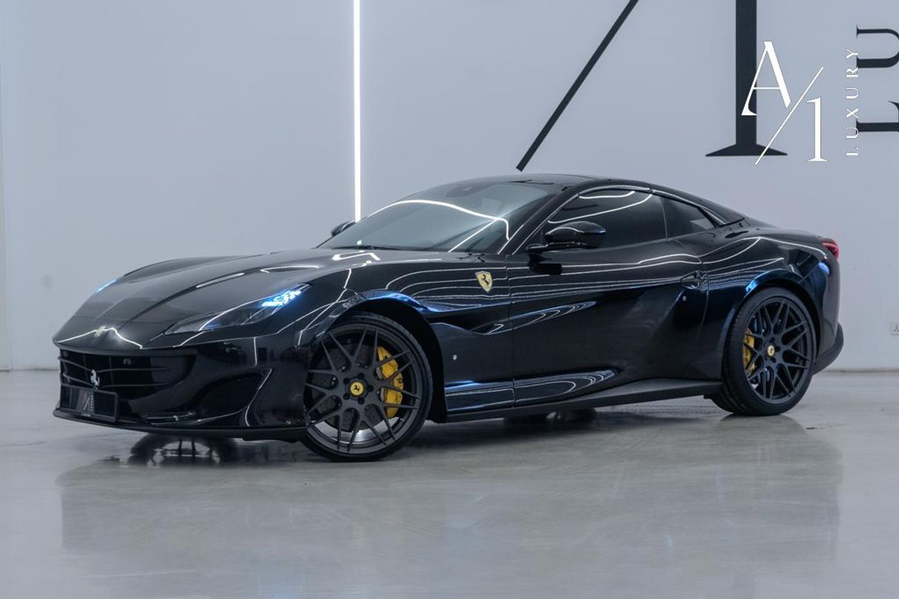 Ferrari Portofino Std 3.9L 2020 Ferrari Portofino, Warranty, Carbon Fiber Package, Nero Daytona WB Exterior, Very Low