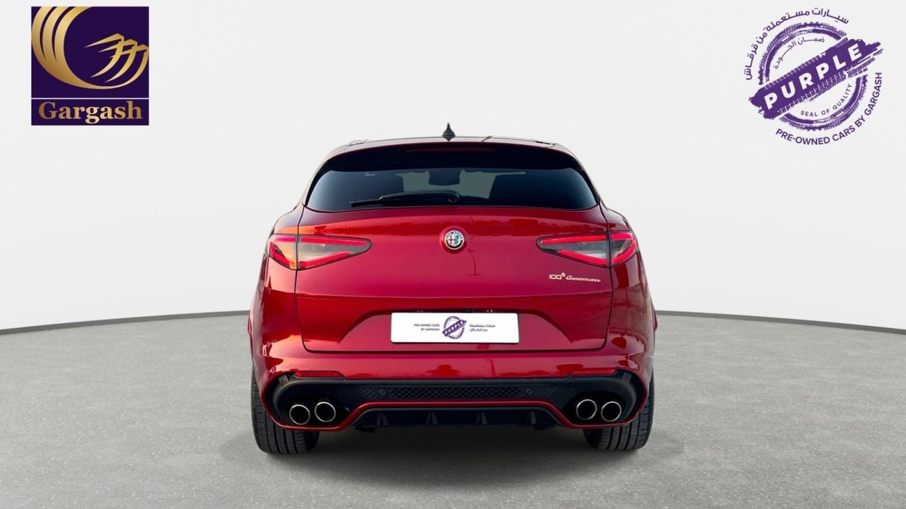 Alfa Romeo Stelvio QUADRIFOGLIO 100th Anniversary Edition | 2024 | 0% DP | AED 5,365 / Month | Gargash Warranty and Service