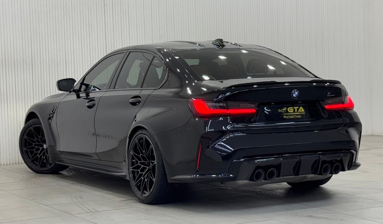 BMW M3 Competition 3.0L 2021 BMW M3 Competition G80 RWD, March 2026 BMW Warranty + Service Pack, FASH, GCC